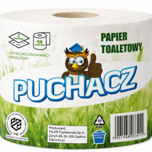 PAPIER TOALETOWY PUCHACZ BIAŁY 68 m, 2w